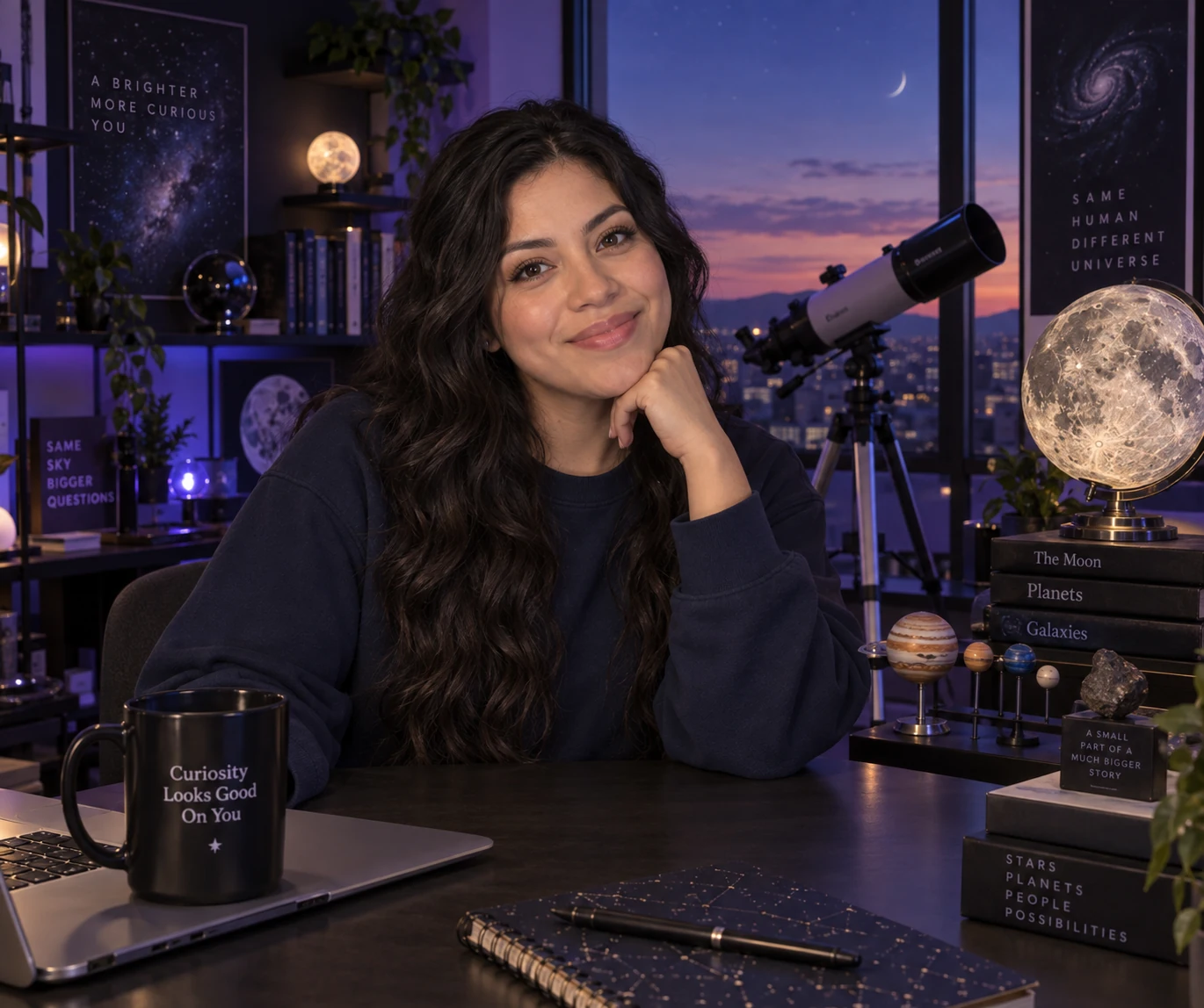 Luna dans son univers Astronomie